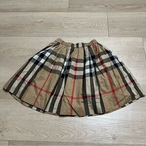Burberry Plaid Nova Check Skirt Size 8Y 128 cm Lined Elastic Waist